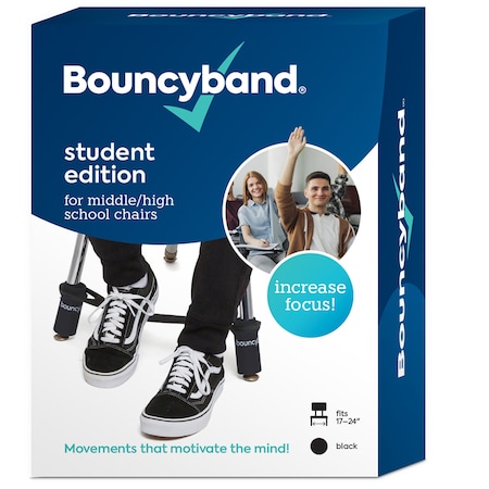 Bouncybands Bouncybands for Middle/High School Chairs, Black CMBK